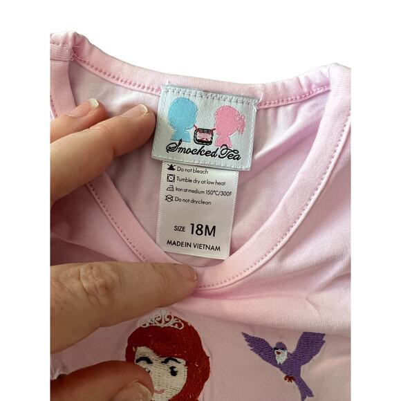 NWOT Smocked Tea Princess Sophia Appliqué Shirt - Picture 2 of 3